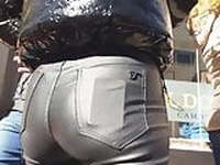 LEATHER PANTS IN PUBLIC