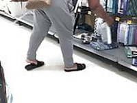 Cougar hiding that Phat Donkey in the store (2)