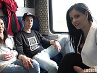 Foursome Sex in Public TRAIN