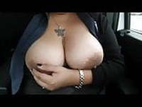 Big Nips Out While Driving