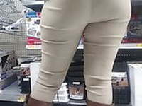 Big booty milf in khakis