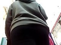 BootyCruise: Black Leggings Up-Ass Cam 13