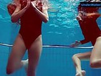 Two hot teens underwater