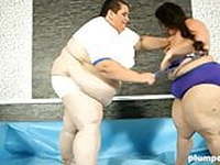 Plumperd.com Fat Jitka fighting big Monika