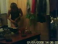 Cute Blonde Girl in Bedroom-Dressing room spy cam