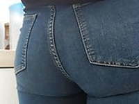 tight jeans ass (pulling up her jeans) 