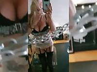 Blonde Cougar escort various dancing HOT