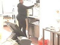 Ghetto Thicc Ebony behind the counter 2