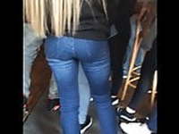 Tight Teen Sexy Tushy Dark Blue Jeans