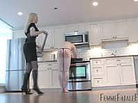 Mistress Eleise teaches a man obedience