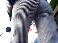 BootyCruise: Checkered Slacks Up-Ass Cam