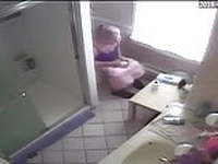 StepMom Caught on Toilet Bathroom Spycam