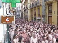 Spanish nudist people at Valencia 