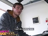 Female Fake Taxi Mechanic gives blonde a full sexual service