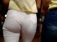 TEEN ASS WHITE PANTS