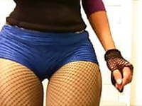 Shorts and Pantyhose fishnet