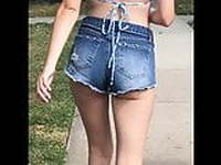 Dazzling Cheeky Jean Shorts 