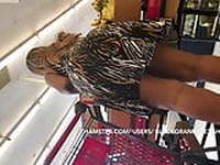 Black Mature Cougar Upskirt Loves Thee Attention 