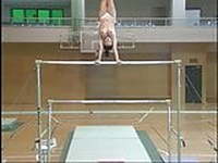 Gymnast Nude Uneven Bars