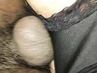 Beatteam: creampie black silk Panties