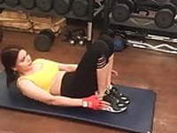 Sherlyn Chopra Hot yoga and Gym