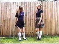 2 girls wetting their panties