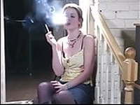 Smoking Fetish On The Stairs