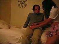 Dorm room blowjob