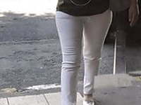 turkish milf tight white jean