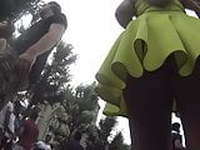 Upskirt Yellow Dress Part 1